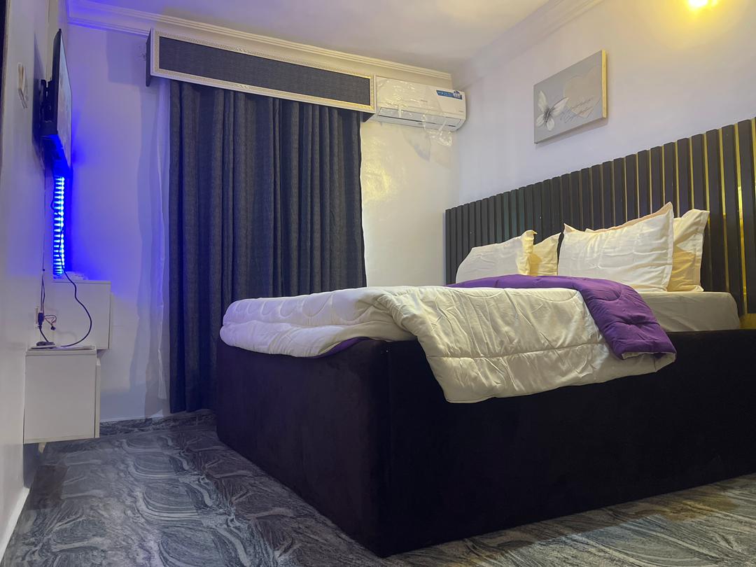 Phil Breeze hotel room in Lagos